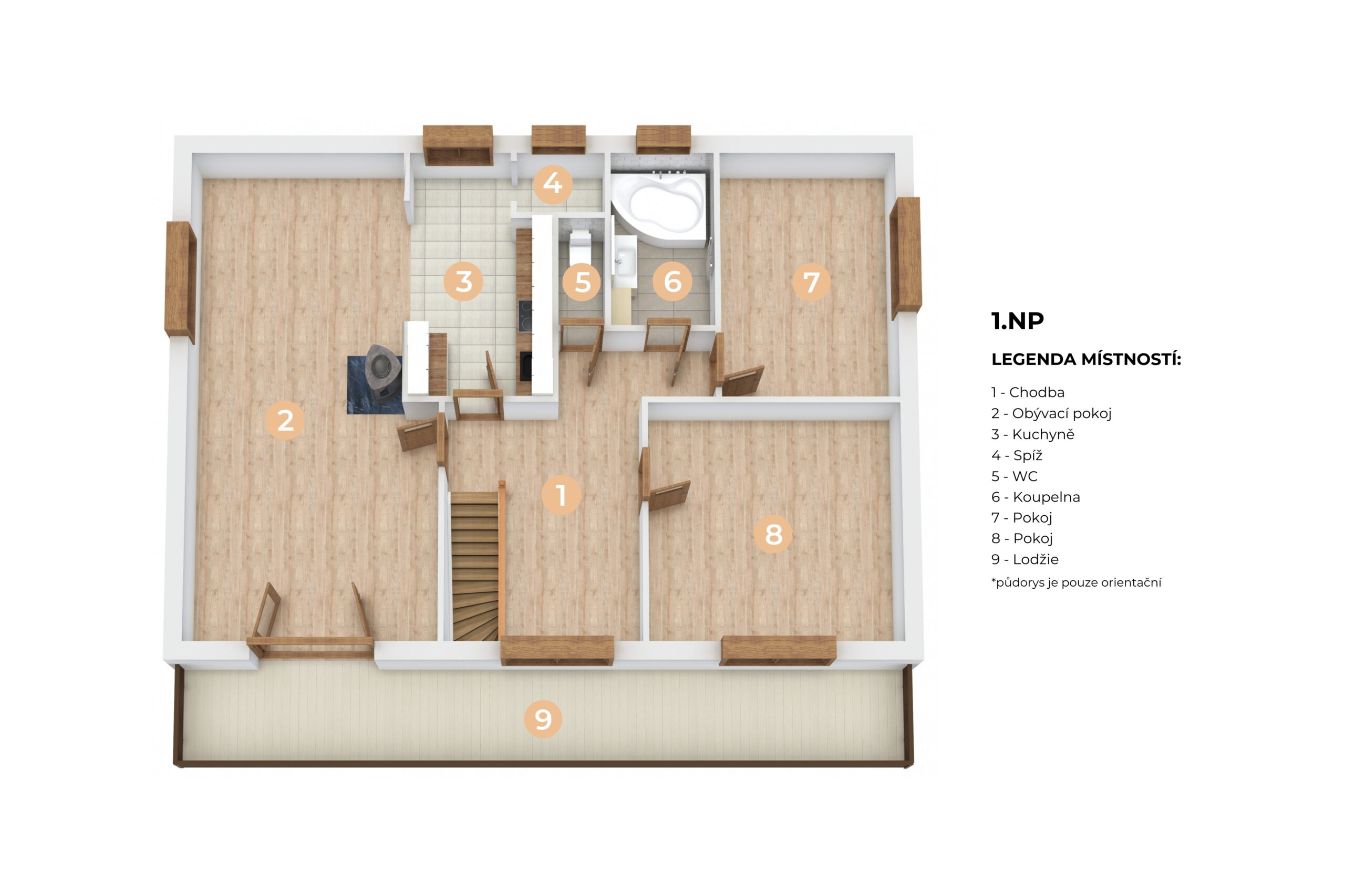 3D půdorys (nevybavený)